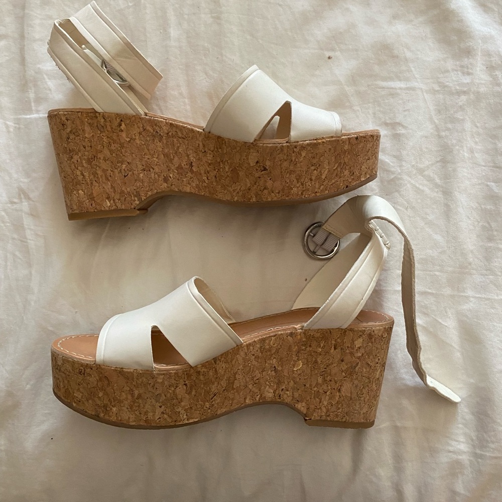 Dolce Vita White Wedges